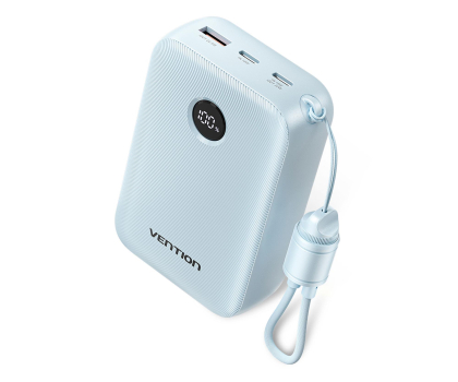 Powerbank Vention Powerbank 20000mAh 2xUSB-C,USB-A z wyświetlaczem niebieski
